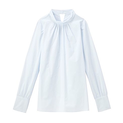 スタンドカラープルオーバーブラウス