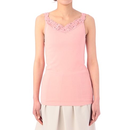 フラワーレース使いキャミソール