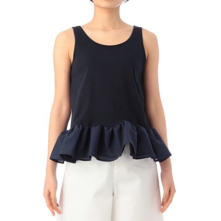 ぺプラムタンクトップ