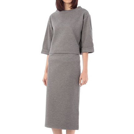 ショートトップス+スカートセットアップ