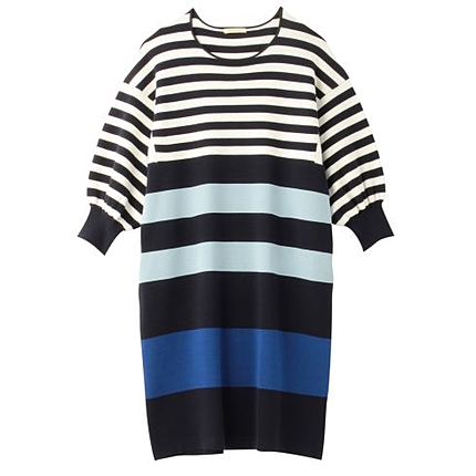 ボーダーニットワンピース