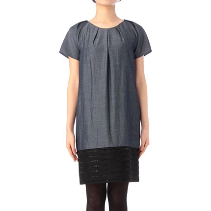 ボーダーレース切り替えワンピース