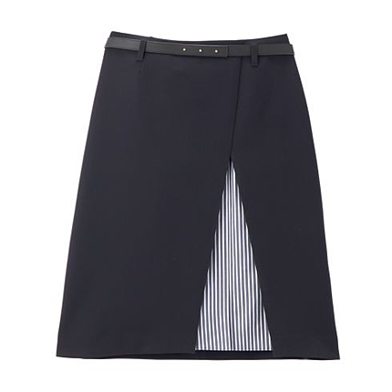 ストライプ切り替えカッティングスカート