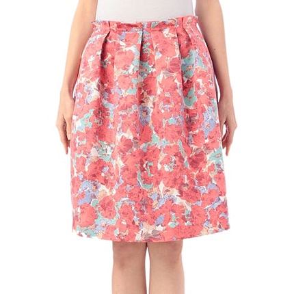 フラワーグログランスカート