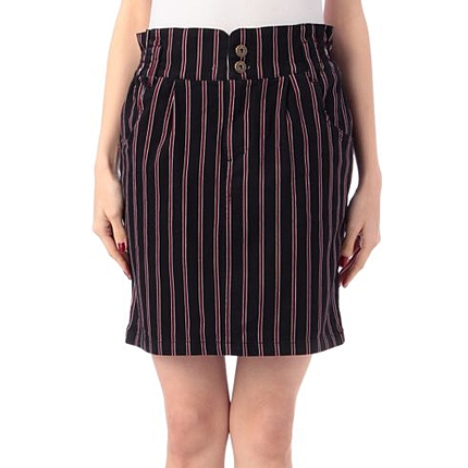 レジメストライプギャザータイトスカート