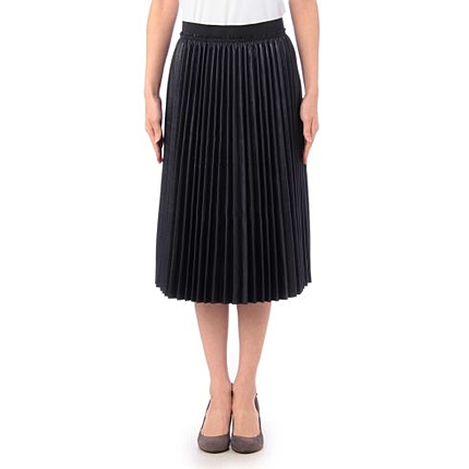 レザー調プリーツスカート