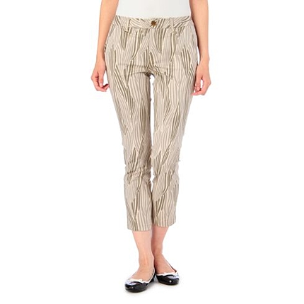 サファリ風プリントスキニーパンツ