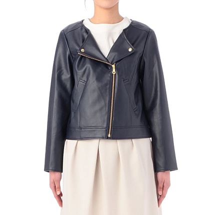 ジップアップライダースジャケット