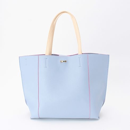 2WAY配色ビッグトートバッグ