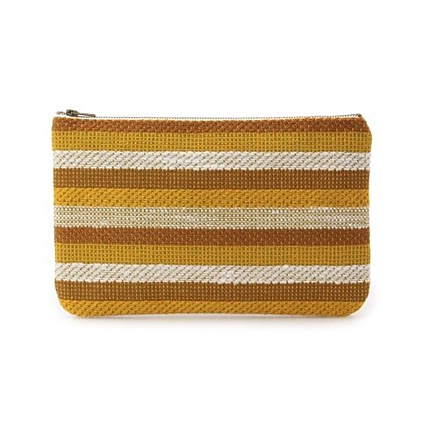 NENE California カラーボーダークラッチバッグ