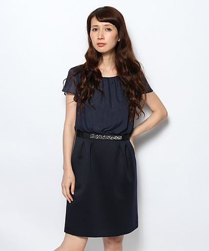 プラチナシフォンドレス