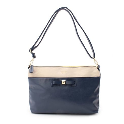 スエード調素材切り替え2WAYバッグ