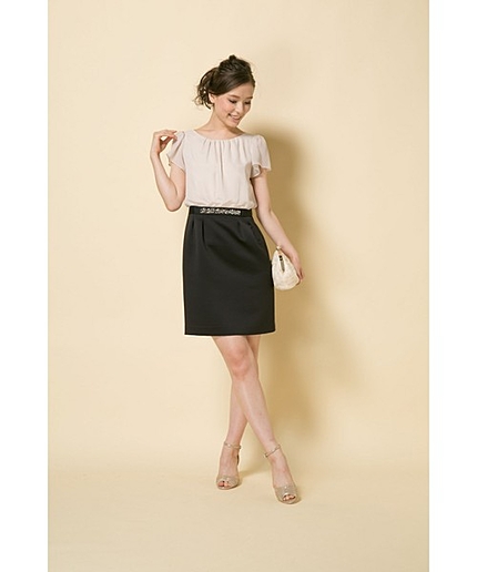 プラチナシフォンドレス