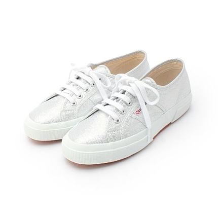 SUPERGA シルバーラメスニーカー