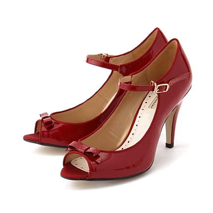 オープントゥストラップシューズ