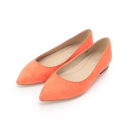 カラーフラットパンプス