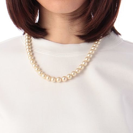 Soierie パールビーズネックレス