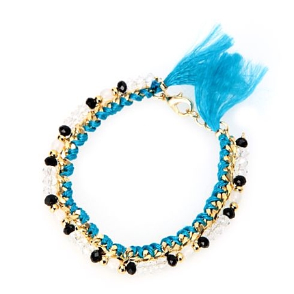 カラーリボンブレスレッド