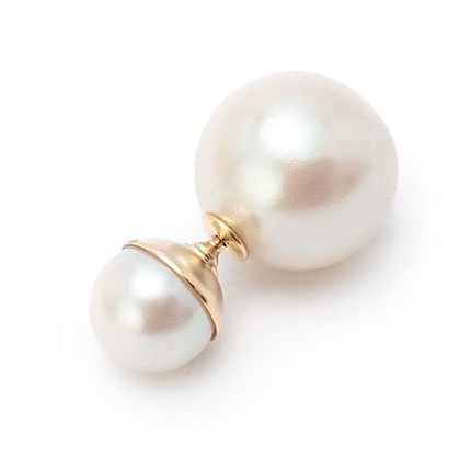 Soierie パールビーズダブルピアス