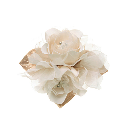 リーフ付コサージュ