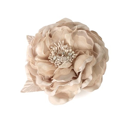 サテンフラワーコサージュ