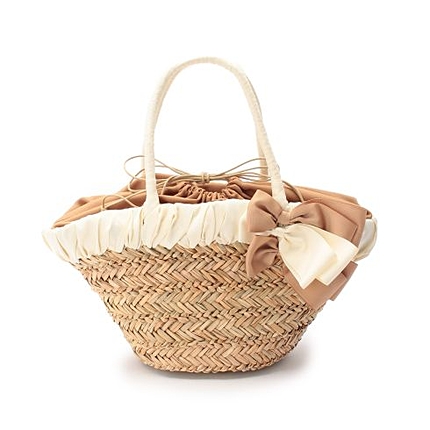 トリプルリボンかごバック