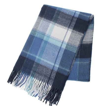 グラデーションチェックストール