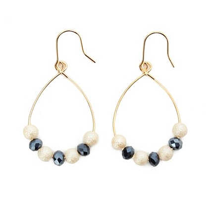 ガラスパールシズクピアス