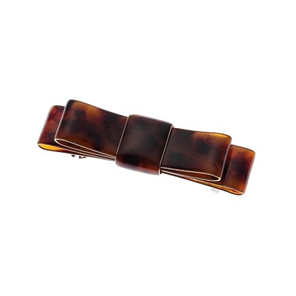 べっこう調リボンバレッタ