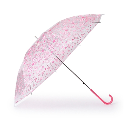 星ロゴデザイン総柄ビニール傘