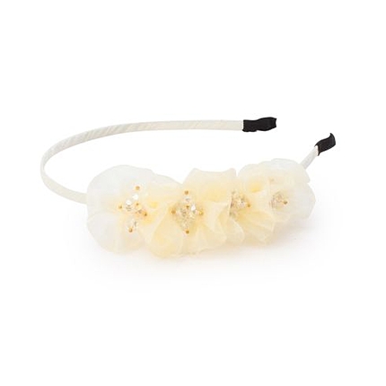 シフォンフラワーカチューシャ