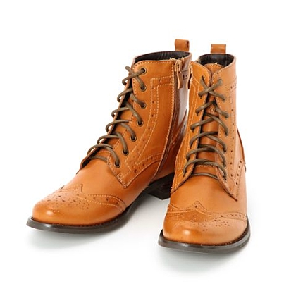 ウイングチップレースアップブーツ