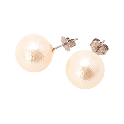 コットンパールピアス