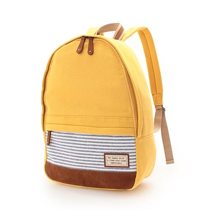 配色ボーダーリュックサック