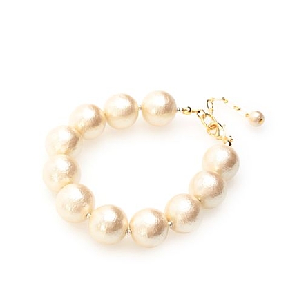 コットンパールブレスレット
