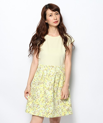 カモフラージュドビーワンピース