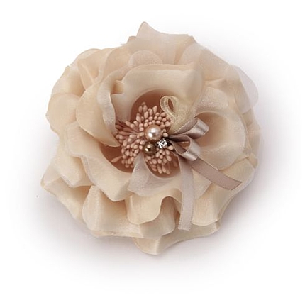 パール×リボンコサージュ