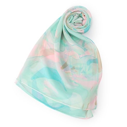 シルク総柄ストール