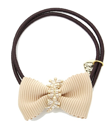 グログランリボンビーズポニー