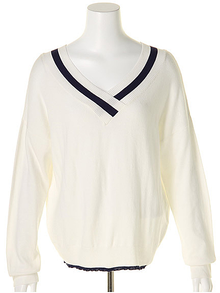 ラインデザインニット