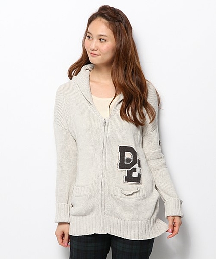 ★【JourdeLanguage】Letteredcardigan