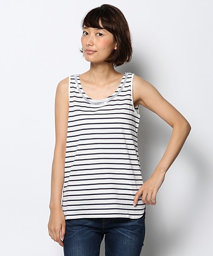 スパンコールポイントタンクトップ