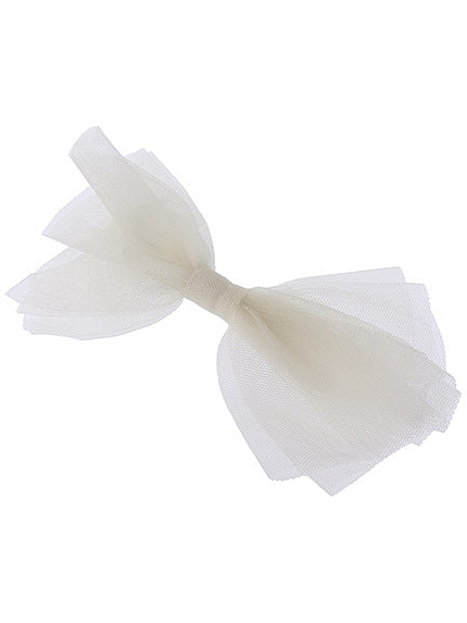 14.梅春　きらきらチュールリボンバレッタ