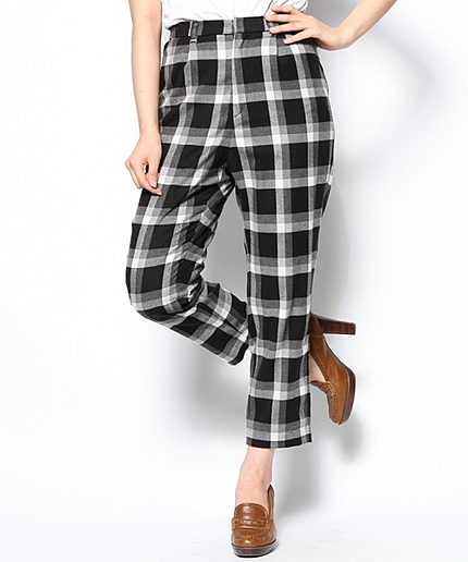 ブロックチェックパンツ