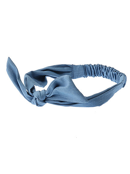 デニムリボンヘアバンド