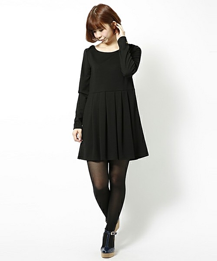 REGIMENTAL PLEATED DRESS　（ワンピース/ストライプ/ボーダー/無地）