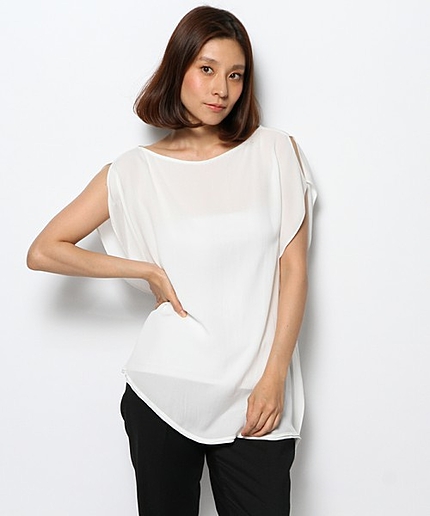 DRAPYSILKSTEAVENブラウス