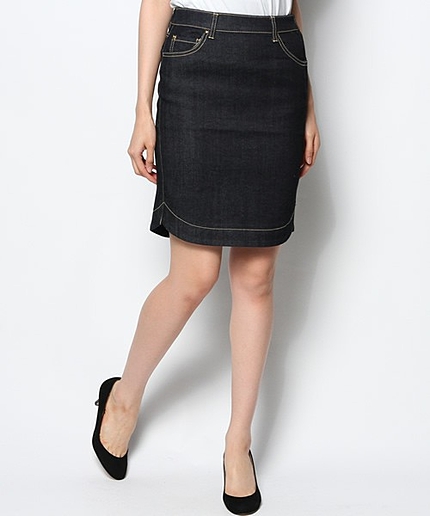 コットンリヨセルデニムスカート