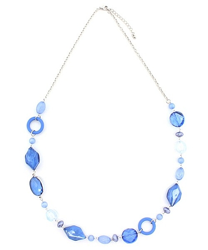 アクリルリングネックレス