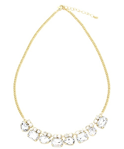 ビジューショートネックレス